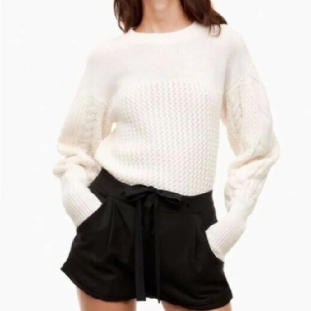 Wilfred Black Linen Allegra Shorts, size  6